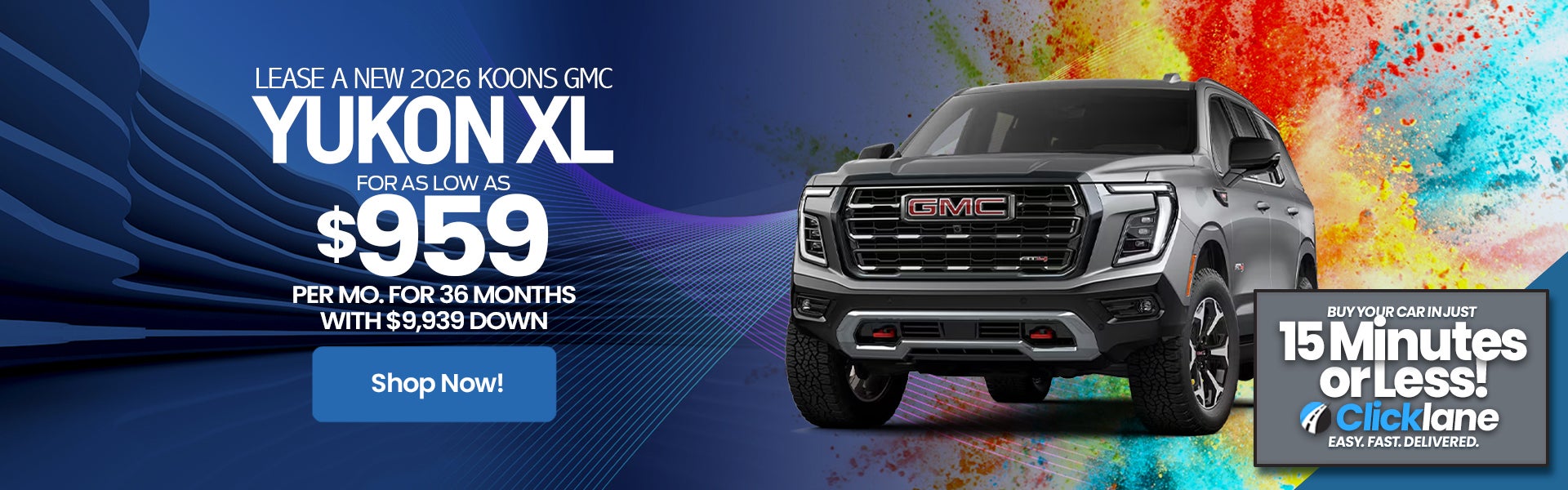 2026 GMC Yukon Lease Offer