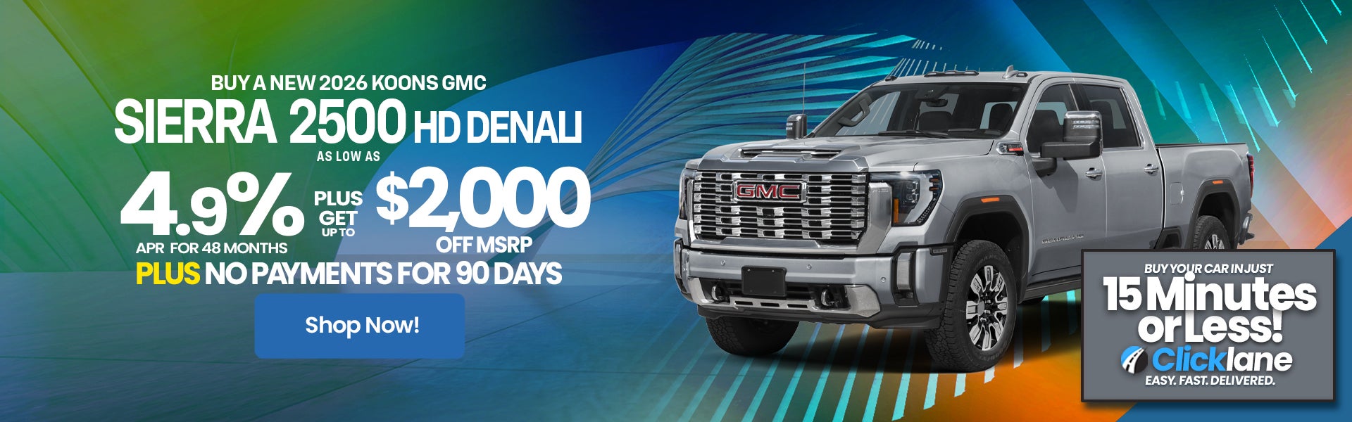 2026 GMC Sierra 2500 APR Offer