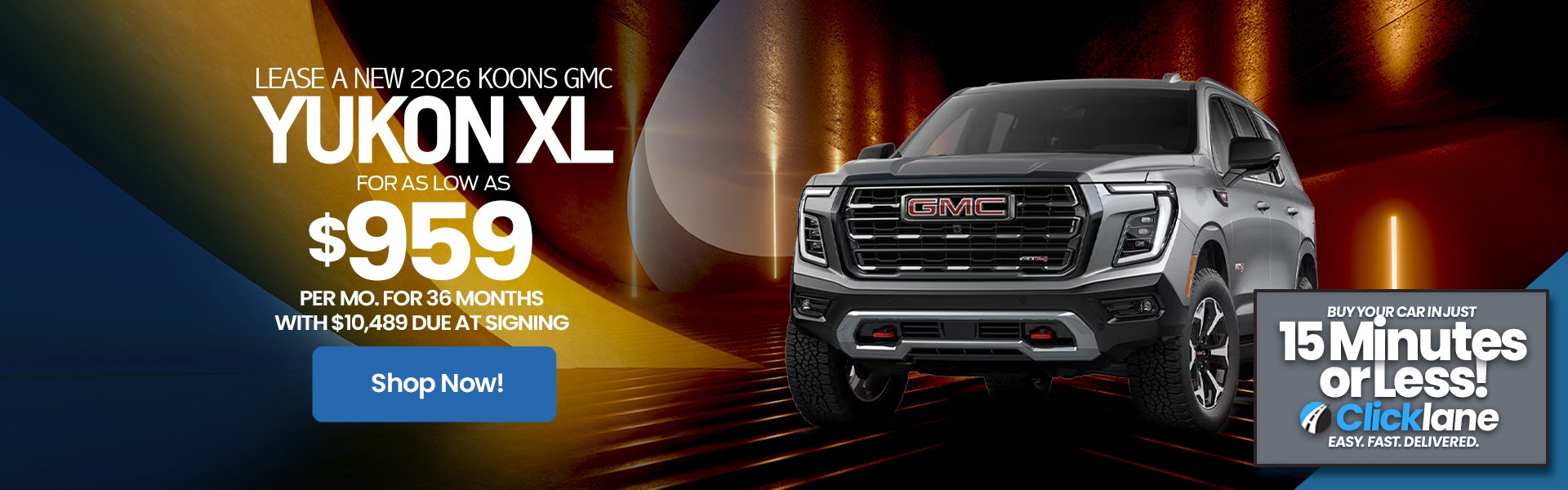 2026 GMC Yukon Lease Offer