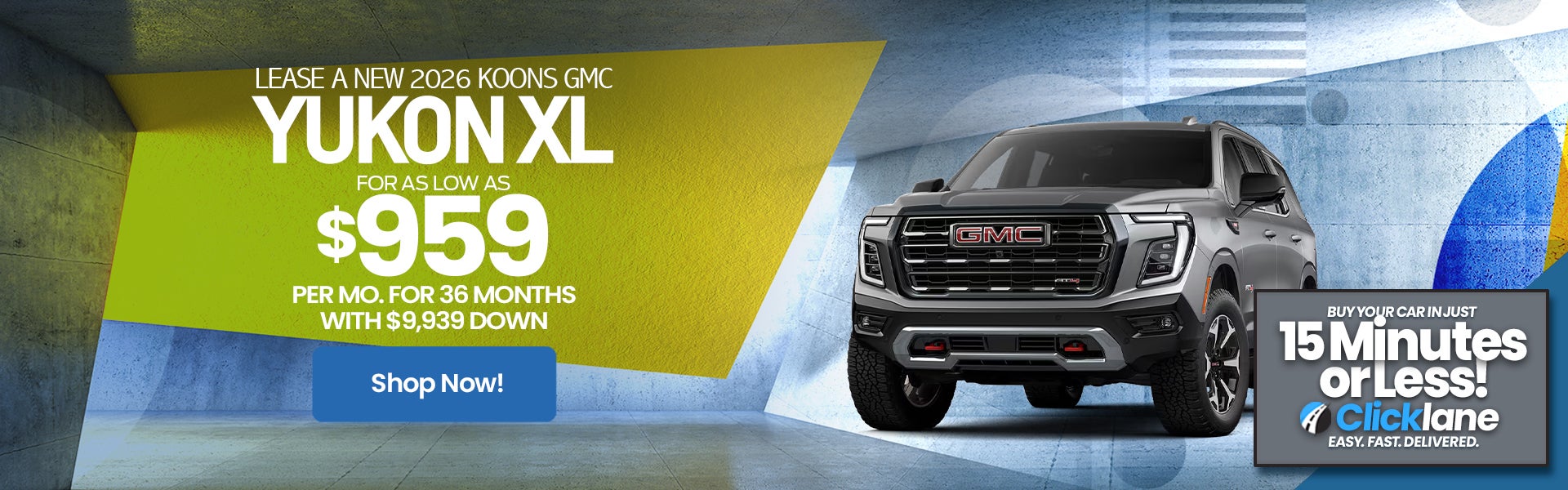 2026 GMC Yukon Lease Offer